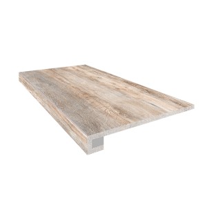 Керамогранит Эстима Комплект Ступень BG00 (33x120) непол. (прямоугол. бортик) без насечек+ Подступенок (14,5x120)