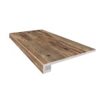 Керамогранит Эстима Комплект Ступень BG01 (33x120) непол. (прямоугол. бортик) без насечек+ Подступенок (14,5x120)