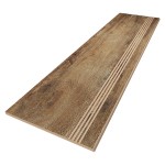 Керамогранит Эстима Ступень BG01 30x120 Неполированная (с насечками)