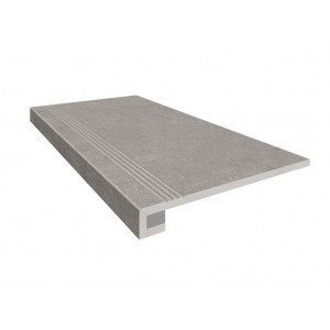 Керамогранит Эстима Комплект Ступень LN02 (33x120) непол. (прямоугол. бортик) с насечками + Подступенок (14,5x120)