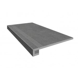 Керамогранит Эстима Комплект Ступень LN03 (33x120) непол. (прямоугол. бортик) с насечками + Подступенок (14,5x120)