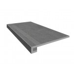 Керамогранит Эстима Комплект Ступень LN03 (33x120) непол. (прямоугол. бортик) с насечками + Подступенок (14,5x120)