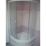 Душевой уголок 112/7 рифленое стекло 90х90х195
