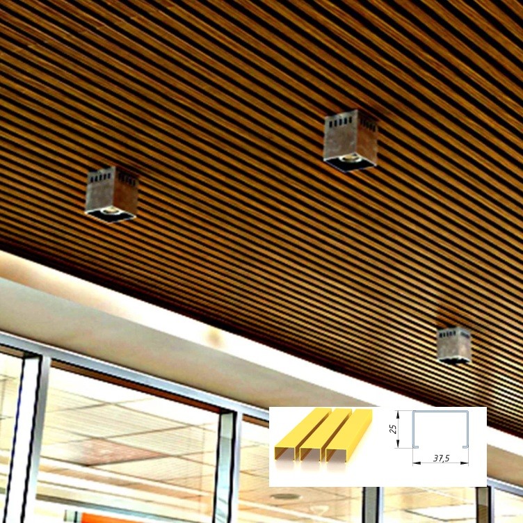 реечный потолок кубообразного дизайна a70s албес